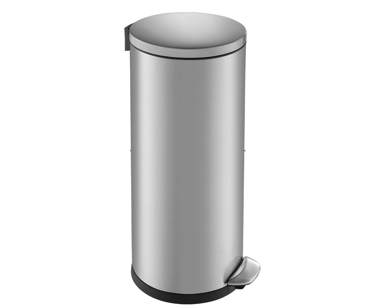 TOP SILENT LUNA - round pedal bin made of stainless steel, capacity 30 l (white)