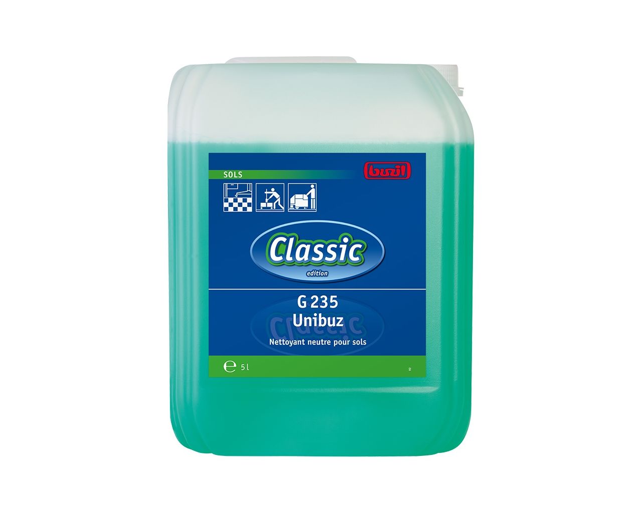 Unibuz - universal cleaner and conditioner for water-resistant floors, 10 l canister