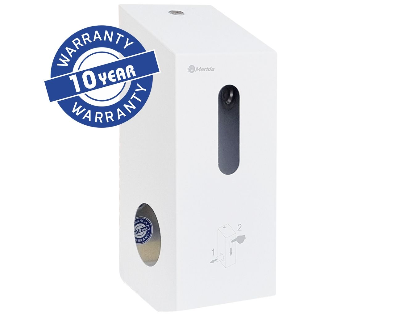 MERIDA STELLA TOILET PAPER DISPENSER FOR TWO SMALL ROLLS, WHITE MERIDA STELLA TOILET PAPER DISPENSER FOR TWO SMALL ROLLS, WHITE