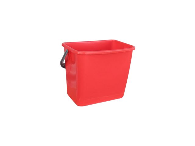 Plastic bucket 6 l wiad-0001 (red)