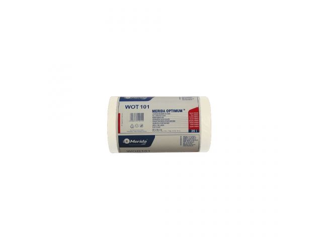 MERIDA OPTIMUM - disposable waste bags, 35l capacity, 50 x 60cm, transparent, 50 pcs. / roll