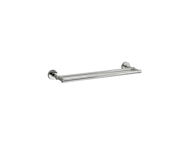 Double towel rail 500 mm, made of chromium-plated brass (polished version)