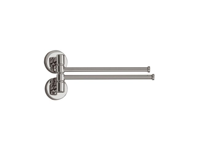 Swing arm double hanger 300 mm, made of chromium-plated brass (polished version)