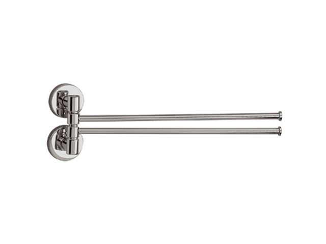 Swing arm double hanger 500 mm, made of chromium-plated brass (polished version)