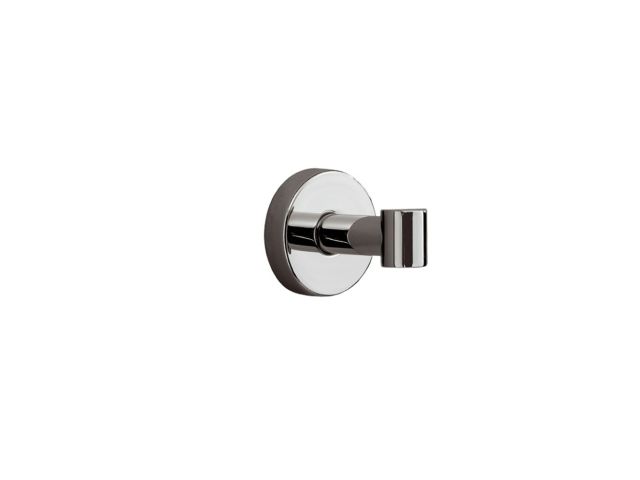 Single robe hook, made of chromium-plated brass (polished version)