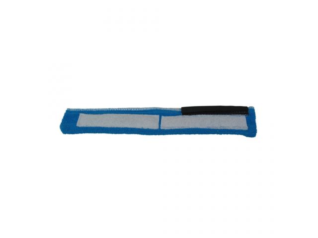 Microfibre window washer sleeve 35 cm with scraper, velcro fastened (blue)