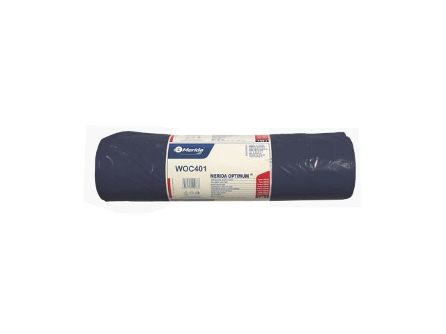 MERIDA OPTIMUM - disposable waste bags, 160l capacity, 90 x 110cm, black, 25 pcs. / roll