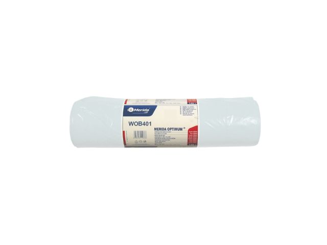 MERIDA OPTIMUM - disposable waste bags, 160l capacity, 90 x 110cm, white, 25 pcs. / roll