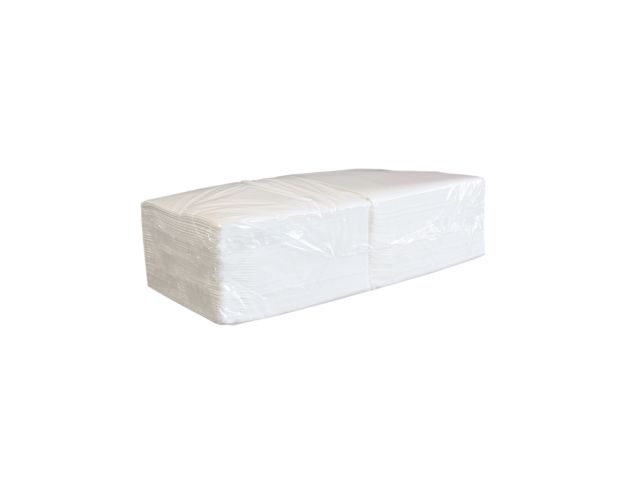 Catering napkins, 24x24 cm. 1-ply, white, box of 10 pack x 400 pcs