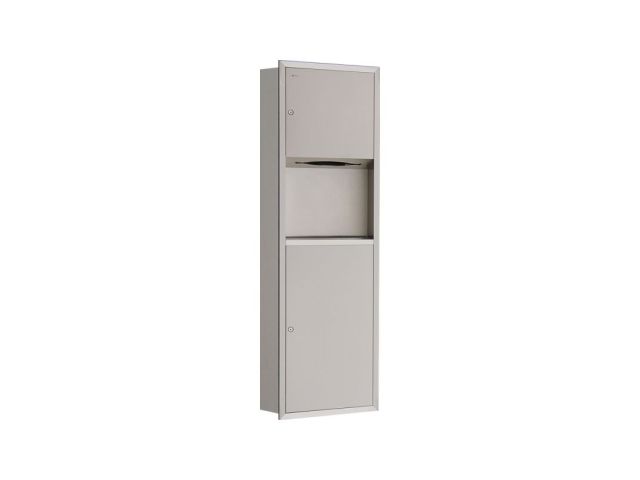 MERIDA STELLA recessed paper towel dispenser and waste bin