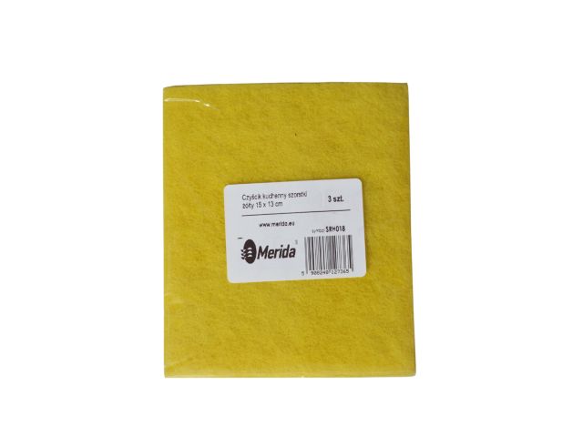 Universal rough cleaning cloth, yellow, 15 x 13 cm, 3 pcs / package