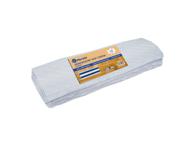 ECONOMY disposable Velcro mop, white, 43x13 cm, 10 pcs/package