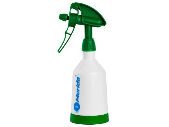 Bottle 0,5 l 360° with double action sprayer (green), graduated