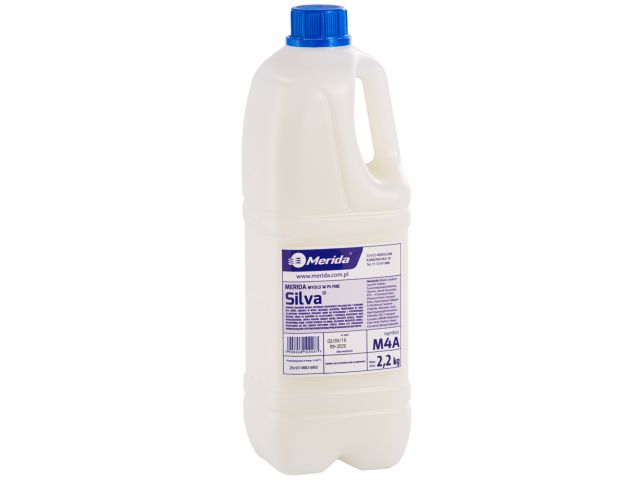 Mydło w płynie MERIDA SILVA wysokiej jakości, pielęgnacyjne, butelka 2,2 kg