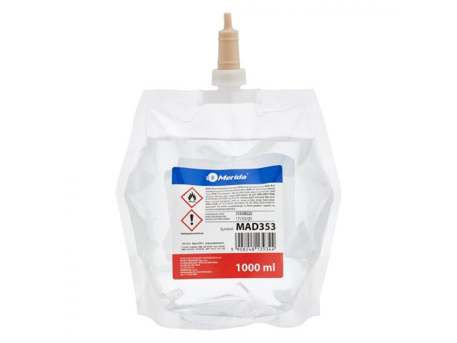 MERIDA POLANA DDR+ liquid hand disinfectant, 1000 ml disposable pouch