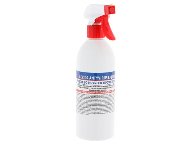 MERIDA ANTYVIRUS LIQUID surface disinfectant, 0.5 l spray bottle