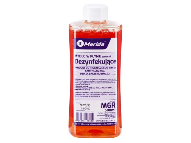 Disinfecting liquid soap, 500 ml bottle, grapefruit