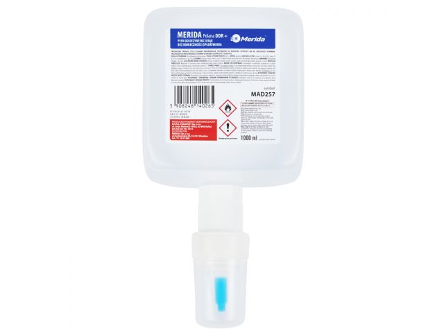 MERIDA POLANA DDR+ liquid hand disinfectant, 1000 ml disposable pouch for MERIDA ONE/STELLA automatic dispenser