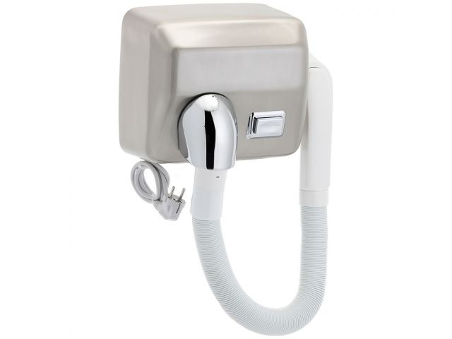 Hair dryer for swimming pool white metal