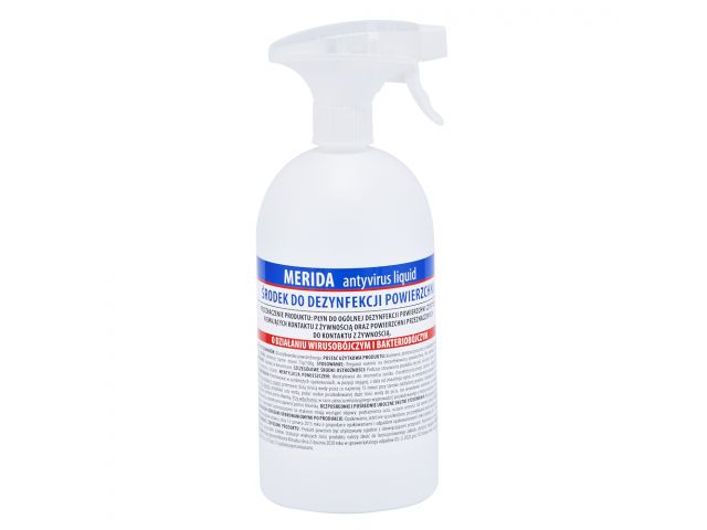MERIDA ANTYVIRUS LIQUID surface disinfectant, 1 l spray bottle