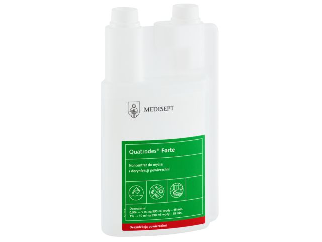 QUATRODES FORTE concentrate for surface cleaning and disinfection, 1 l bottle