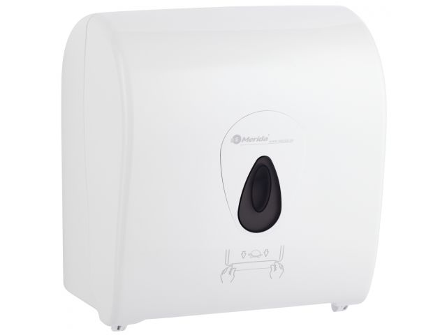 MERIDA TOP mechanical paper towel dispenser in rolls, maxi, grey window