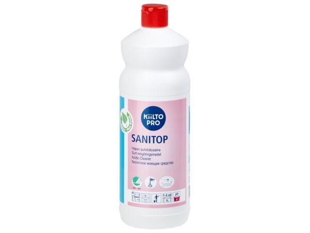 SANITOP -kwaśny preparat do bieżącej pielęgnacji urządzeń sanitarnych, butelka 1 l