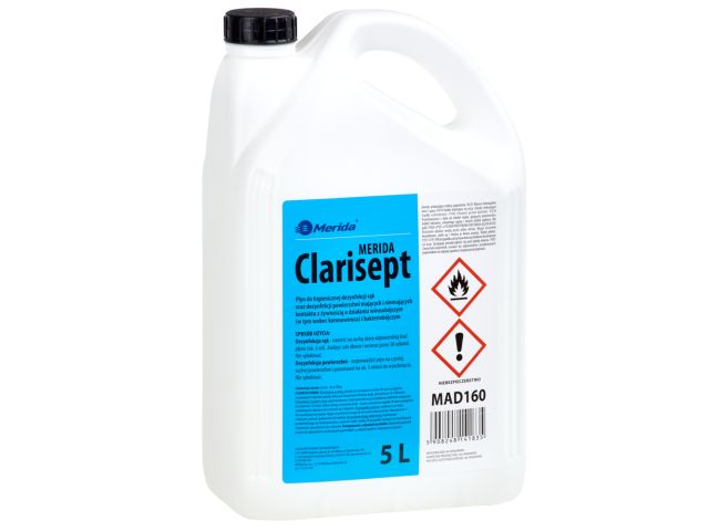 MERIDA CLARISEPT hand and surface liquid disinfectant, 5 l canister