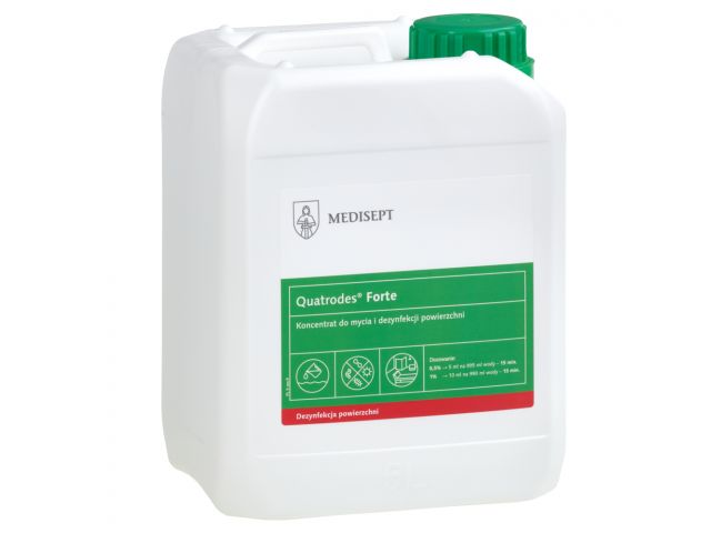 QUATRODES FORTE concentrate for surface cleaning and disinfection, 5 l canister