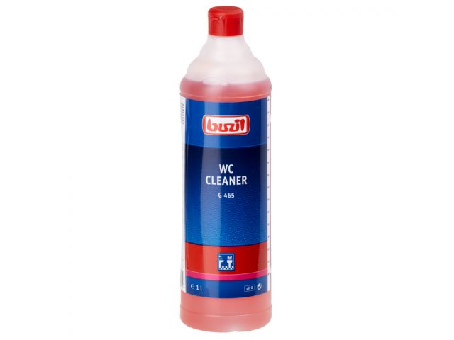 G465 WC-CLEANER - hydrochloric acid-based toilet cleaner for basic cleaning in all acid-resistant toilet basins and urinals, 1 l