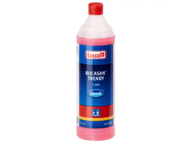 T464 Bucasan trendy - sulfamic acid-based sanitary routine cleaner for daily cleaning in all wet areas, 1 l