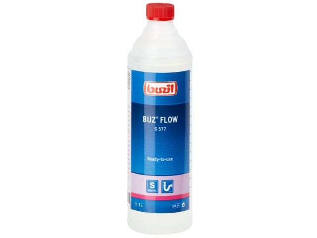 G577 BUZ FLOW - liquid cleaner for removing blockages in drains and pipes and for siphons in washbasins, baths and showers, 1 l