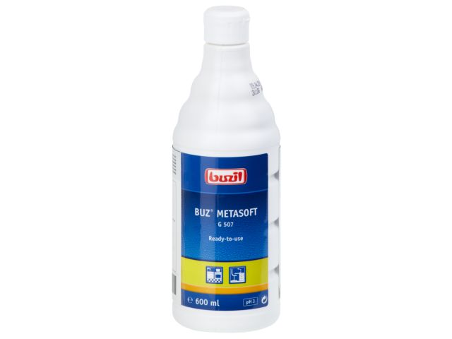 G507 BUZ METASOFT - agent for cleaning and maintanance of stainless steel, 600 ml