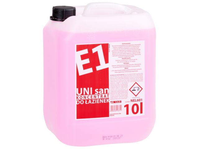 E1 UNI San - concentrated routine cleaner for sanitary rooms and devices, 10 l