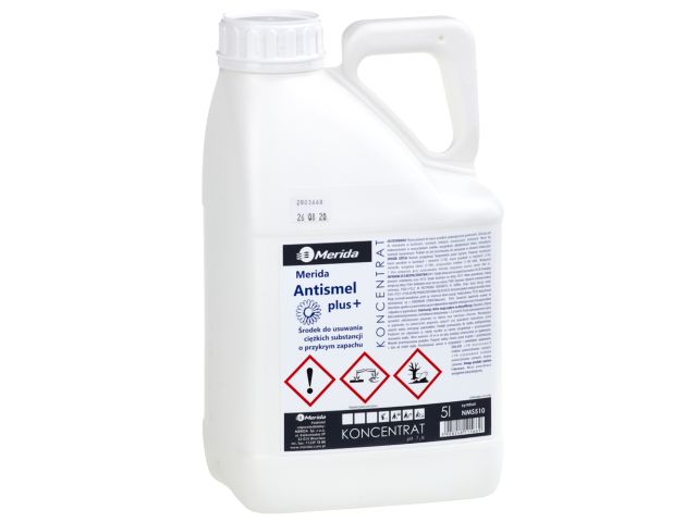 MERIDA ANTISMEL (MK550) - agent for neutralizing odours, to use in sewage works, garbage dump, animal shelters, etc. 5 l