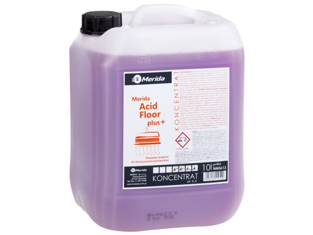 MERIDA ACID FLOOR PLUS 10 l, acid cleaner for cleaning microporous, slightly rough surfaces