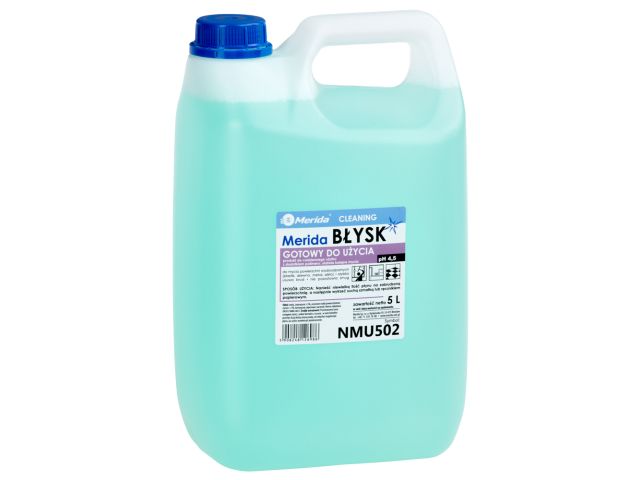 Płyn do mycia powierzchni wodoodpornych, MERIDA BŁYSK, do codziennego użytku, kanister5 l