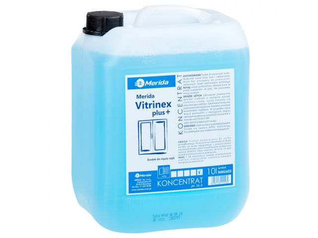 MERIDA VITRINEX PLUS (MK175) - agent for cleaning of glass surfaces, recommended for windows and mirrors 10 l