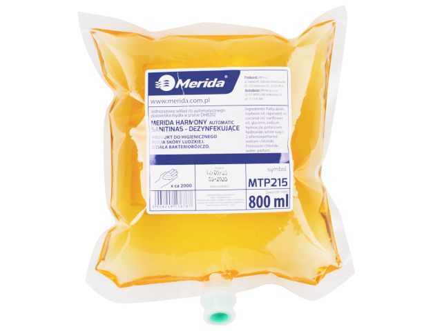 MERIDA HARMONY SANITINAS AUTOMATIC foam soap refill, cartridge 800 ml