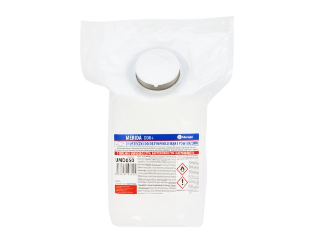 HAND AND SURFACE WIPES FOR SURGICAL AND HYGIENIC DISINFECTION, MERIDA DDR +, REFILL FOR DW002 (20 M ROLL, 105 LEAVES, LIST SIZE 17X19 CM)