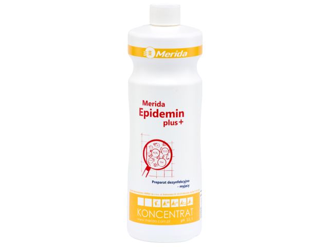 MERIDA EPIDEMIN PLUS + preparat dezynfekcyjno-myjący 1 l