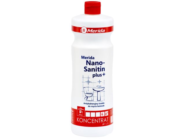 MERIDA NANO SANITIN PLUS (M112) - antistatic agent for daily care of sanitary spaces and facilities 1 l