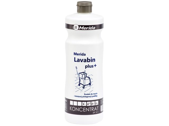 MERIDA LAVABIN PLUS środek do mycia i pielęgnacji podłóg zabezpieczonych powłoką ochronną, butelka 1l