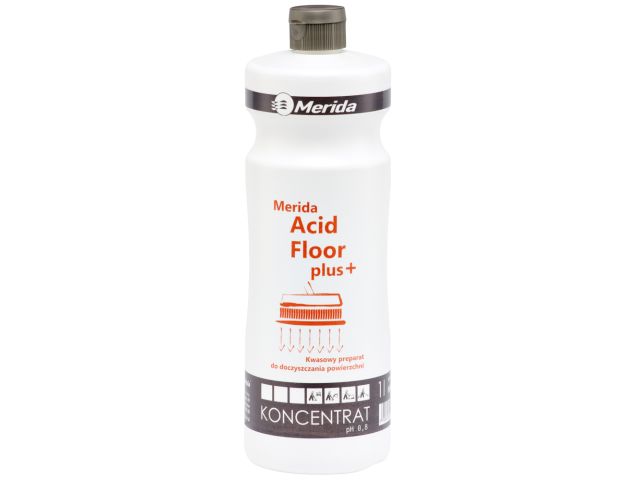 MERIDA ACID FLOOR PLUS 1 l - acid cleaner for cleaning microporous, slightly rough surfaces, 1 l