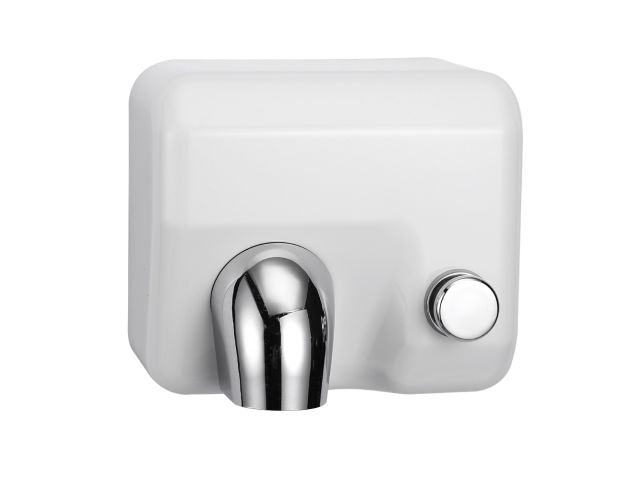 MERIDA STARFLOW PLUS HAND DRYER WITH BUTTON, WHITE WITH AFP COATING