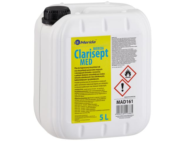 MERIDA CLARISEPT MED liquid disinfectant for hands and surfaces, canister 5 l