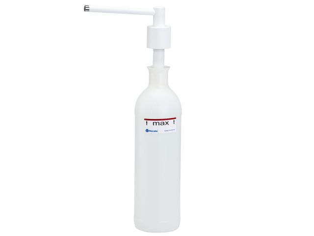 CYLINDER countertop-mounted liquid soap dispenser 1000 ml,  brushed (white)