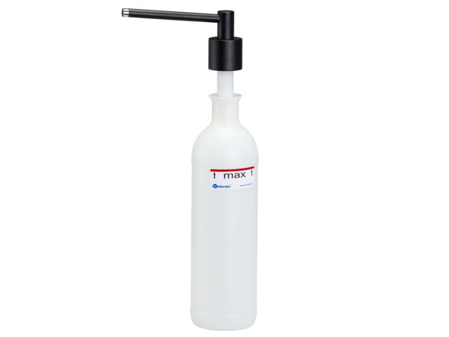 CYLINDER countertop-mounted liquid soap dispenser 1000 ml,  brushed (black)