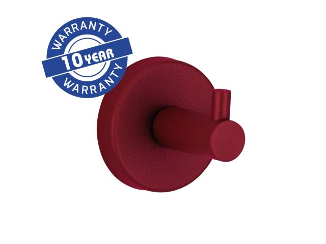 MERIDA STELLA RED LINE single robe hook, red