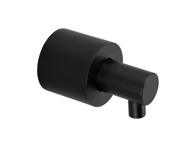 Wall-mounted liquid soap dispenser 1000 ml, brass pump - cylinder (black version)